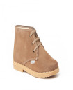 Made in Spain Boys Suede Safari Boot EU20-EU31 Brown